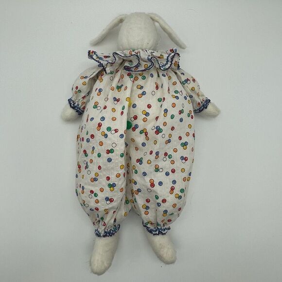 3 Handmade Bunny Rabbits Easter Spring Decor Vintage Cottagecore Stuffed Animals - Picture 5 of 17